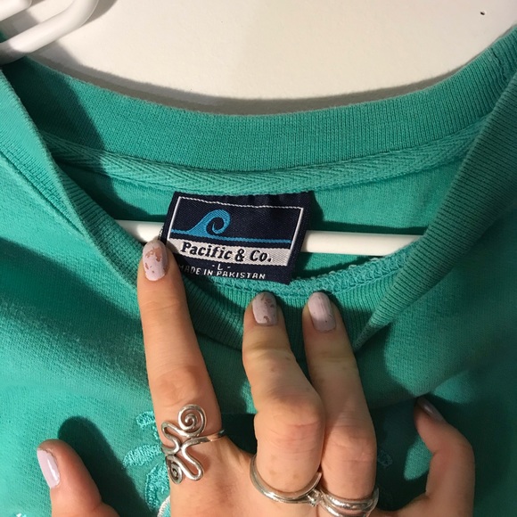 Teal Fort Lauderdale Crewneck Sweater - Picture 3 of 4